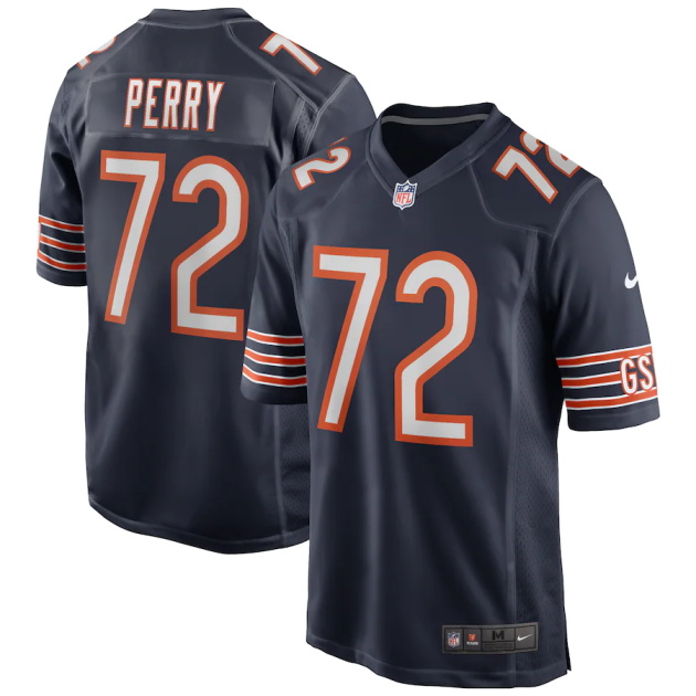 mens nike william perry navy chicago bears game retired player jersey